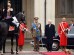 Sergio Mattarella, affiancato dal generale Rolando Mosca Moschini, si prepara a passare in rassegna la guardia d'onore a suo arrivo al Quirinale, 3 febbraio 2015. 
(VINCENZO PINTO/AFP/Getty Images)