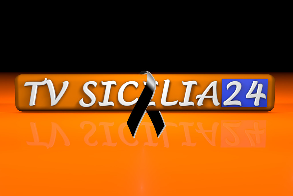 TVSicilia24 logo orizzontale (lutto)