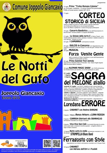 Joppolo Giancaxio - Le Notti del Gufo 2015