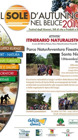 Locandina Itinerario Naturalistico